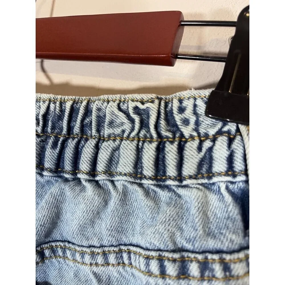 Aeropostale Low Rise Cargo Jean XS Light Wash Y2K Baggy Grunge Skater Festival
